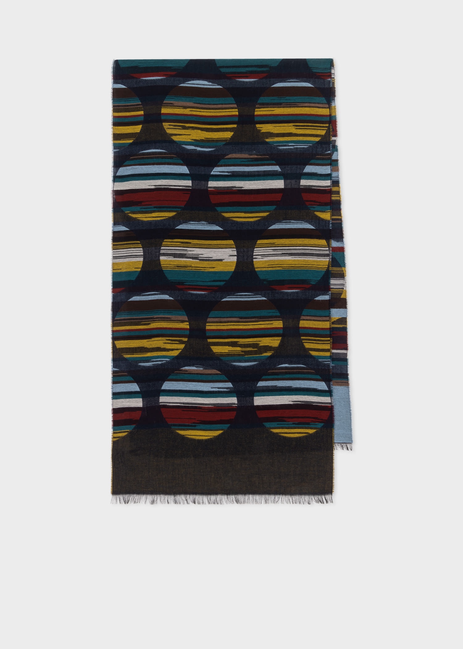 'Signature Stripe Polka Dot' Scarf - 1