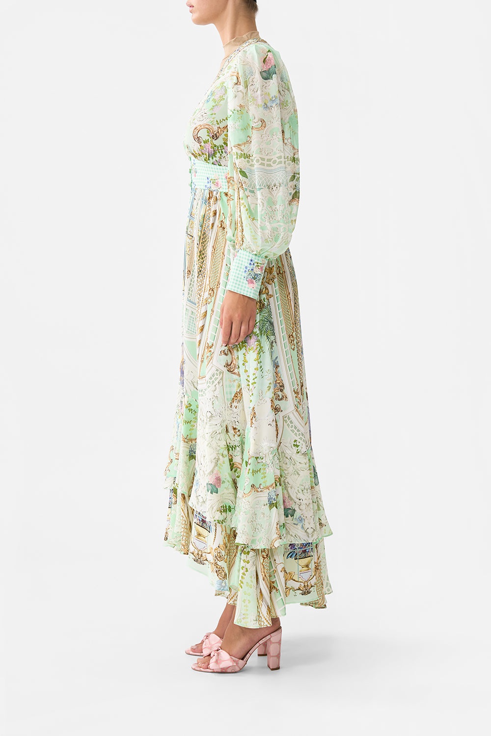 LONG BUTTON FRONT DRESS - 10