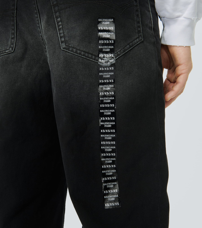 Size Sticker wide-leg jeans 5
