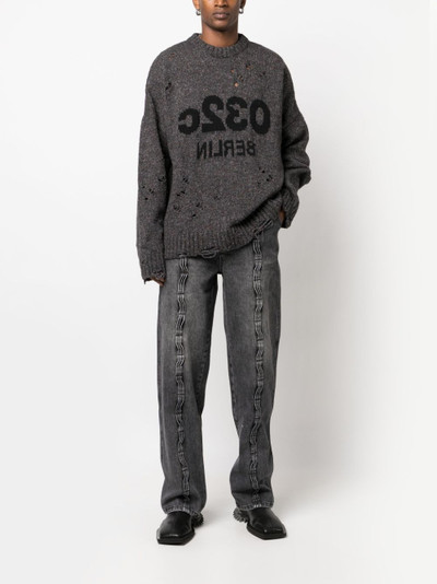 032c Painters Cover distressed-effect jumper outlook