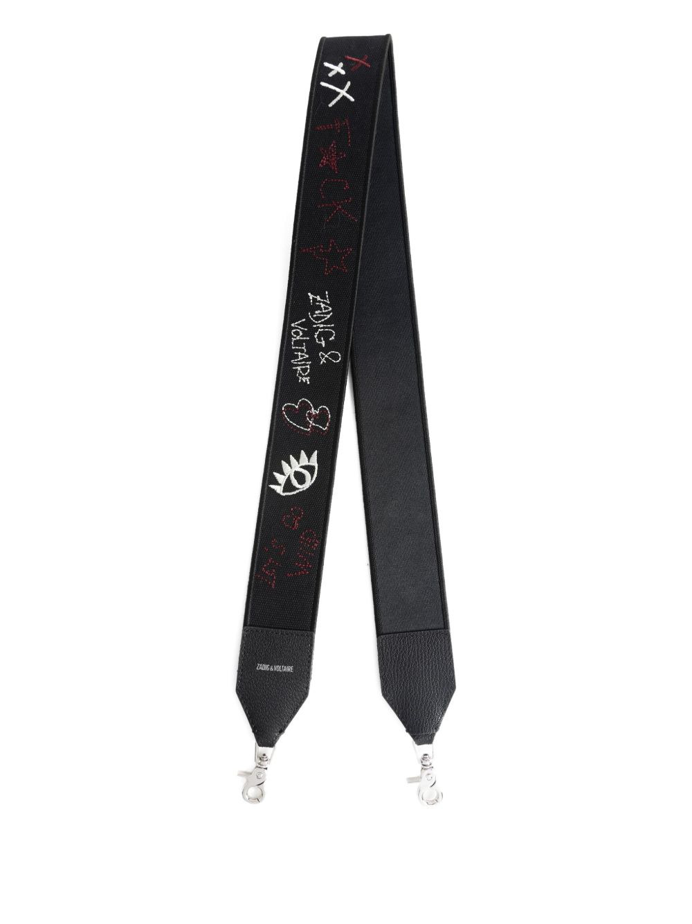 embroidered-details bag strap - 2