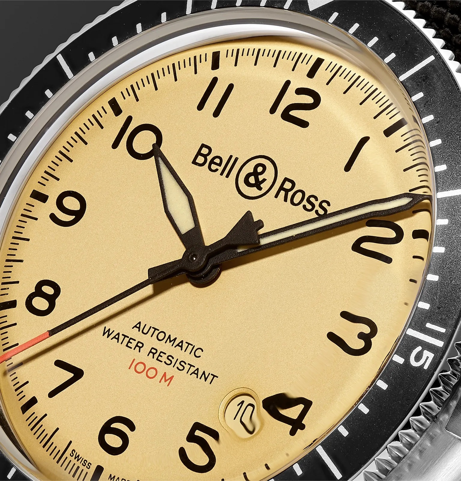 BR V2-92 Limited Edition Automatic 41mm Stainless Steel and Canvas Watch, Ref. No.  BRV292-BEI-ST/SF - 7