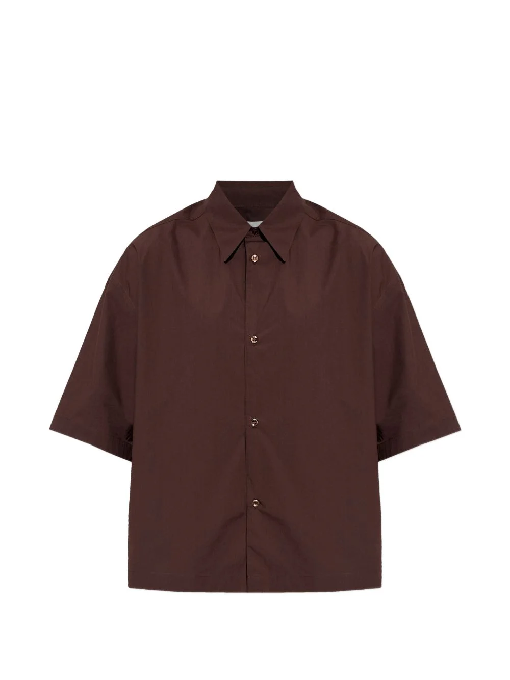 poplin short-sleeved shirt - 1