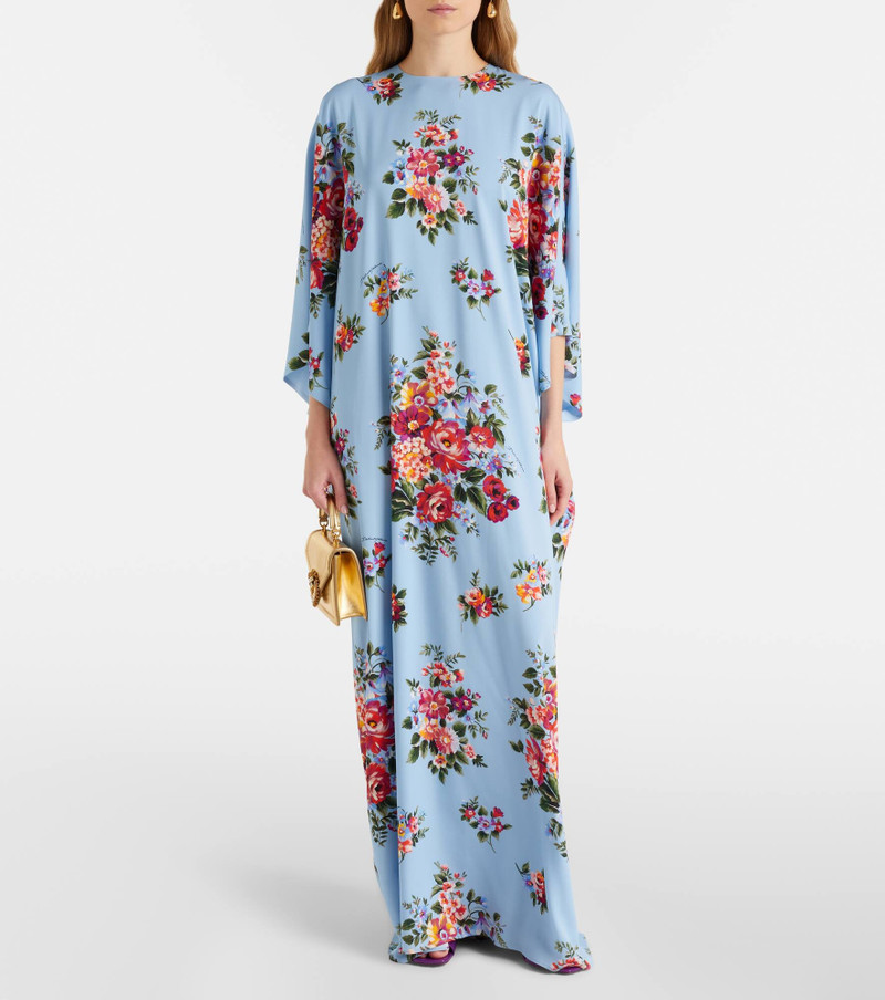 Dolce & Gabbana Floral silk-blend kaftan outlook