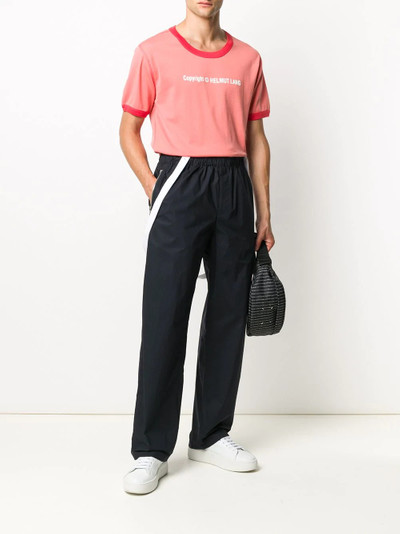 Helmut Lang elasticated waistband cotton trousers outlook