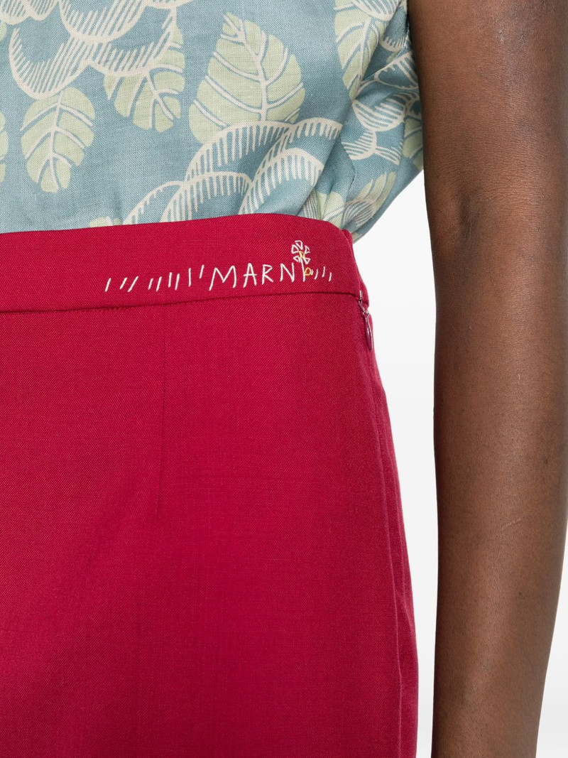 split-hem midi skirt 5
