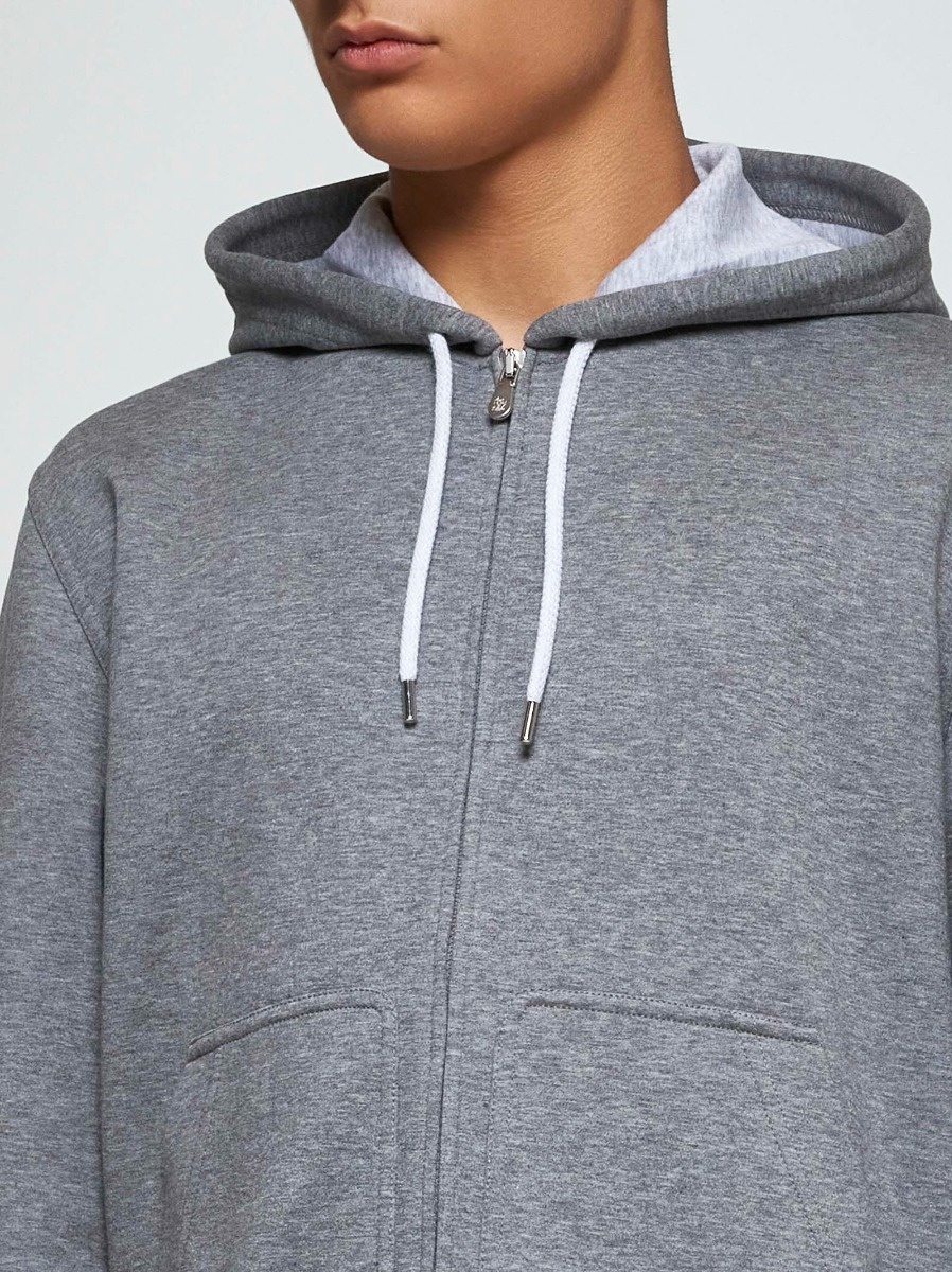 Cotton zip-up hoodie - 4