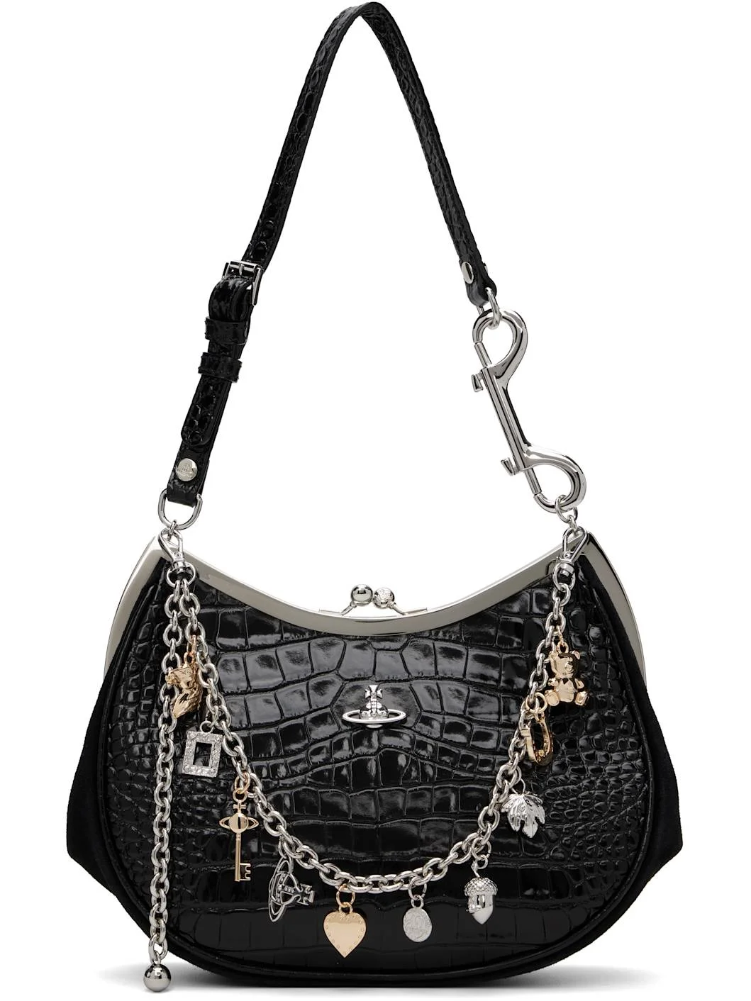 Black Charm Frame Purse - 1