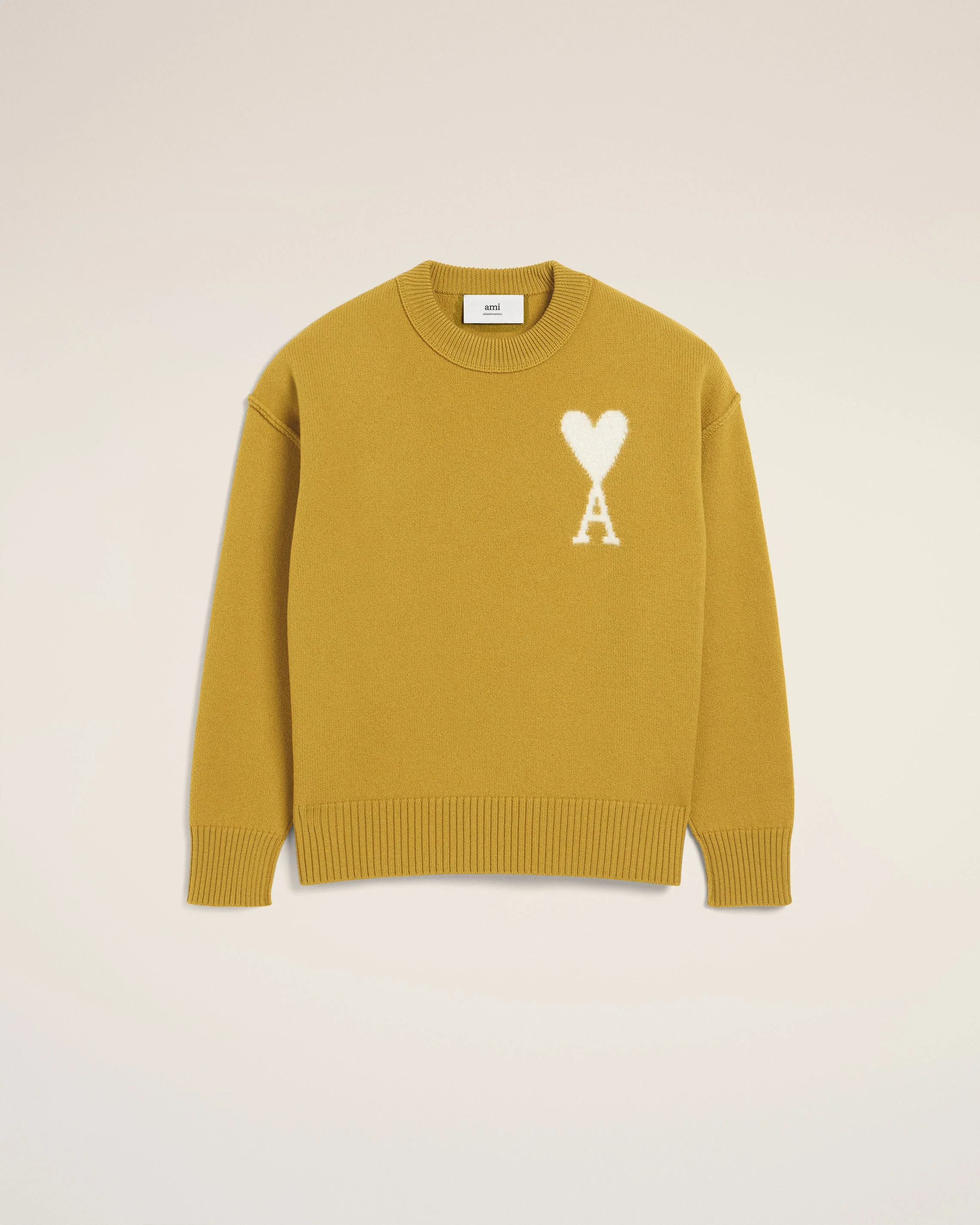 MUSTARD WOOL AMI DE COEUR SWEATER - 1