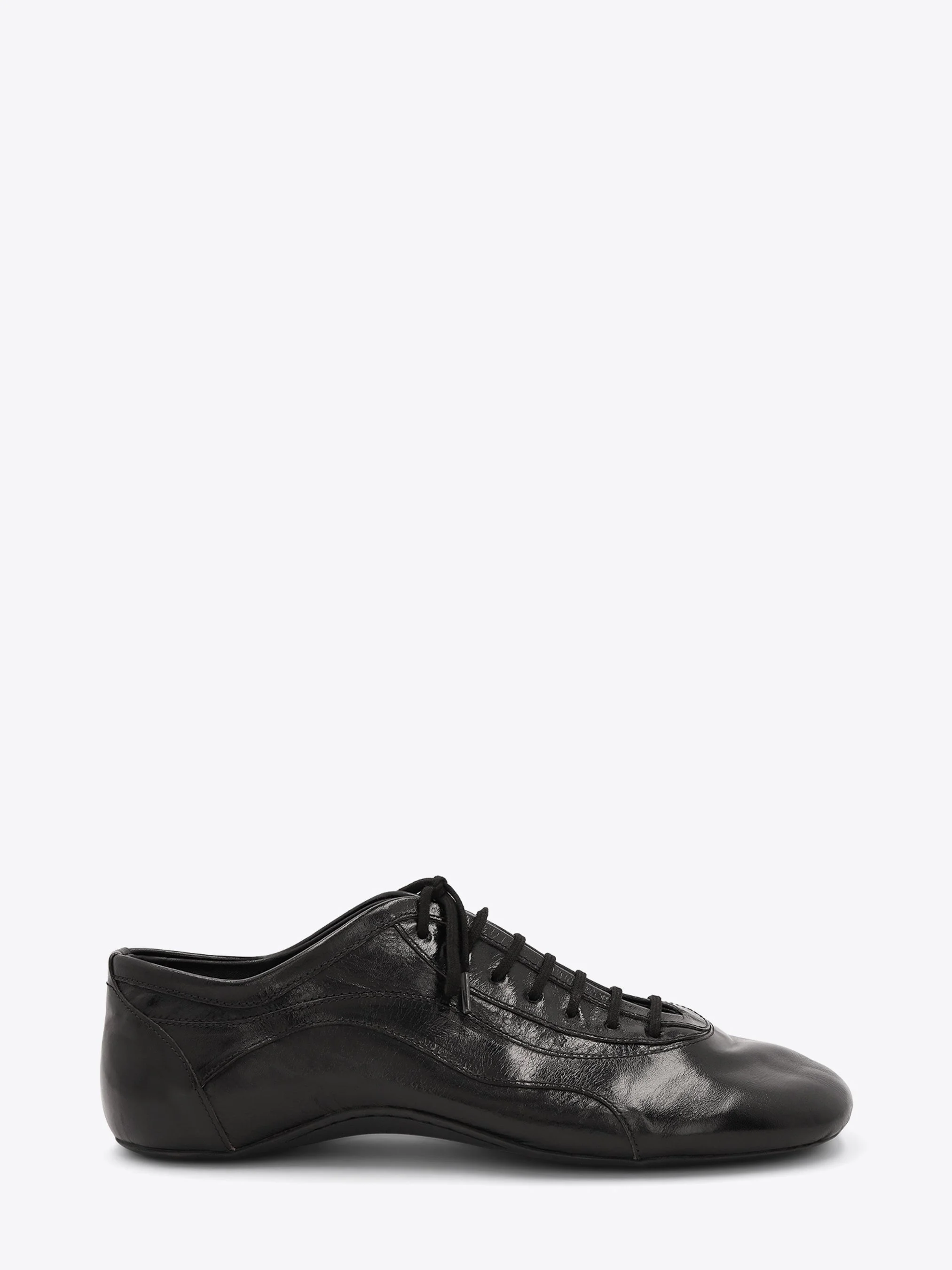 LEATHER BALLERINA SNEAKERS - 1