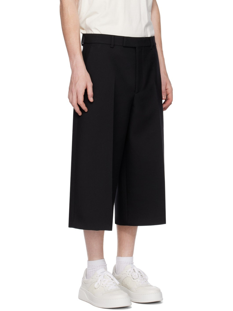 Black Creased Shorts 2