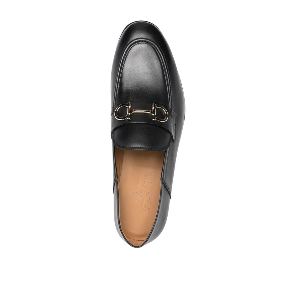 Ferragamo Gancini Ornament Calfskin Mule Loafers - 3