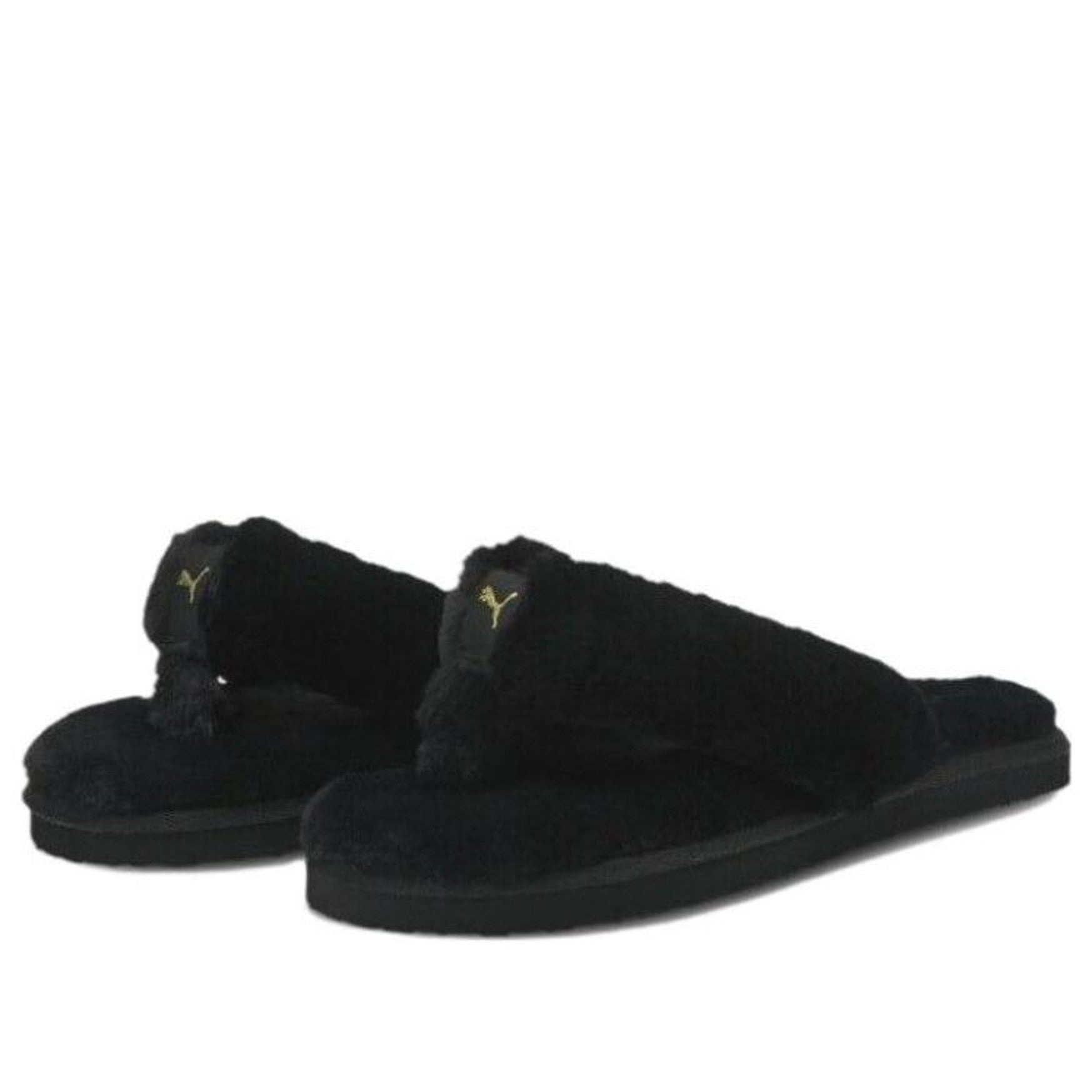 (WMNS) PUMA Fluff Flip BX 'Black' 385349-01 - 2