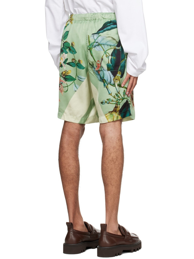 Green Printed Shorts 3