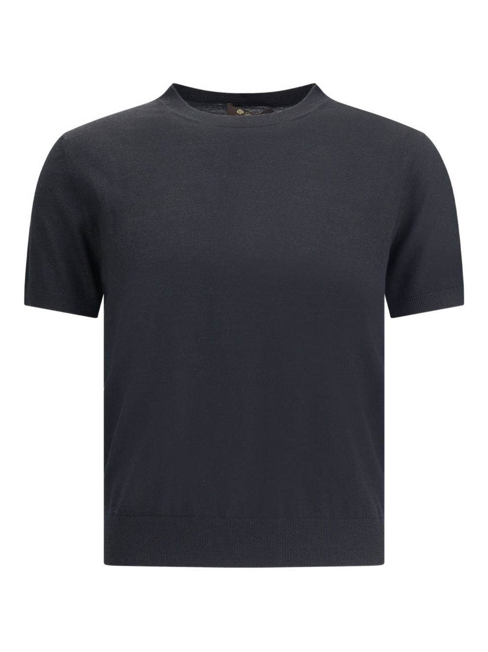 short-sleeved crew-neck knitwear - 1