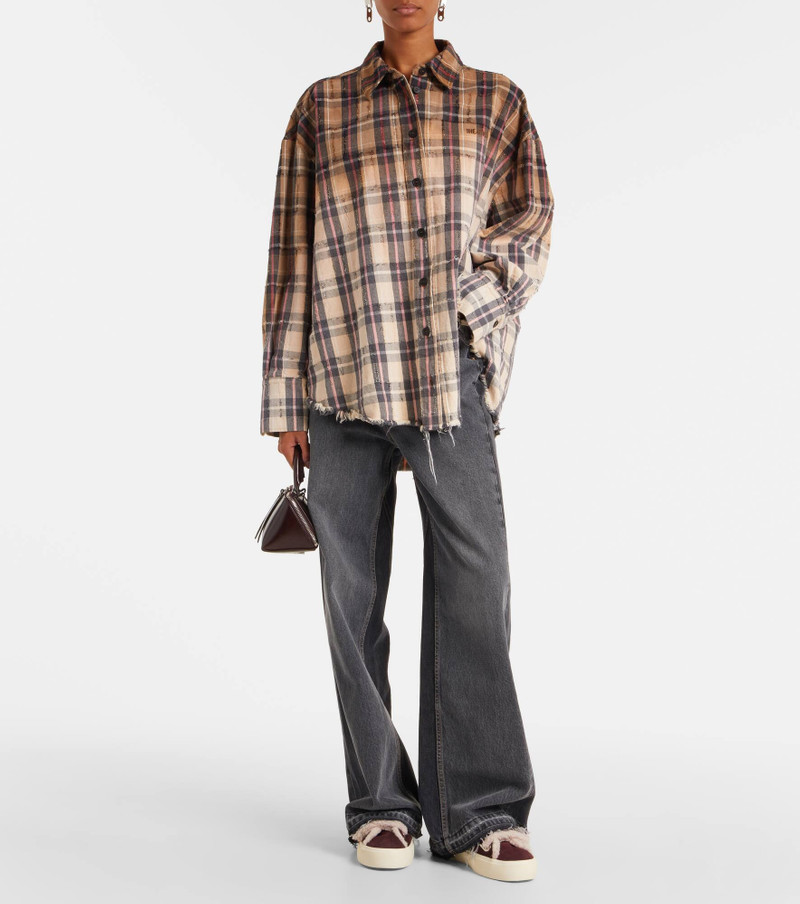 INUIKII Shearling-trimmed suede sneakers outlook