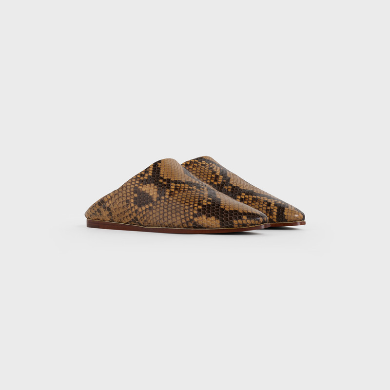 CELINE CELINE JACNO BABOUCHE IN SHINY PYTHON outlook