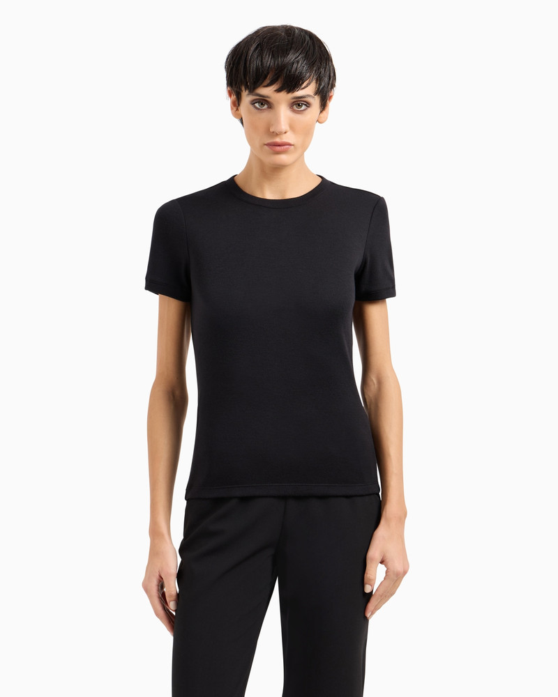 GIORGIO ARMANI Pure cashmere T-shirt outlook