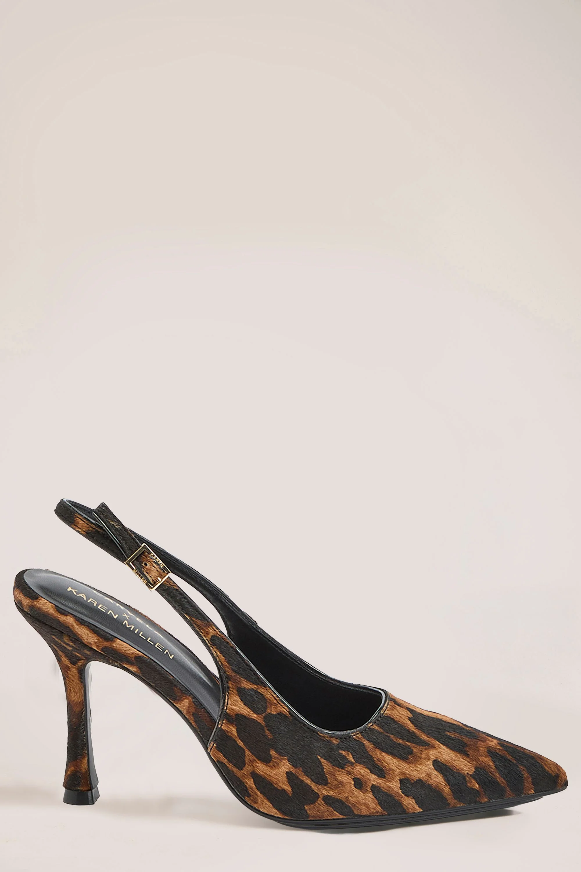 Scarlett Slingback Leopard Print Pony Hair Court Shoes - 1