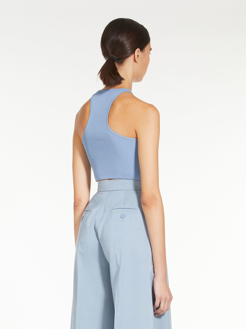 TURKU Stretch-viscose crop top 4