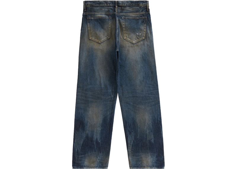 Supreme Supreme Distressed Loose Fit Selvedge Jean Washed Blue outlook
