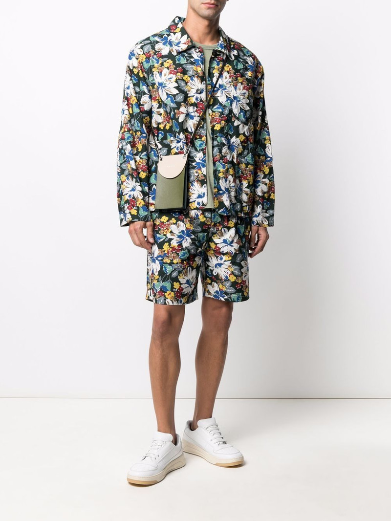 YMC floral drawstring shorts outlook