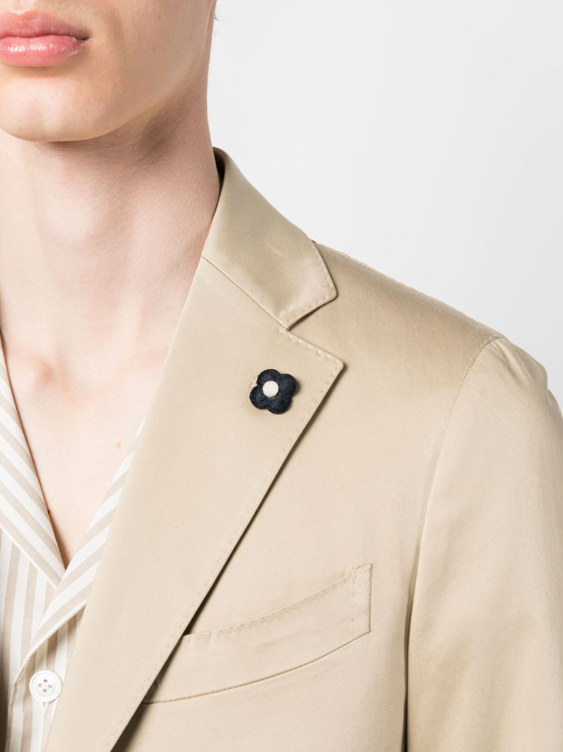 satin-finish single-breasted blazer 5