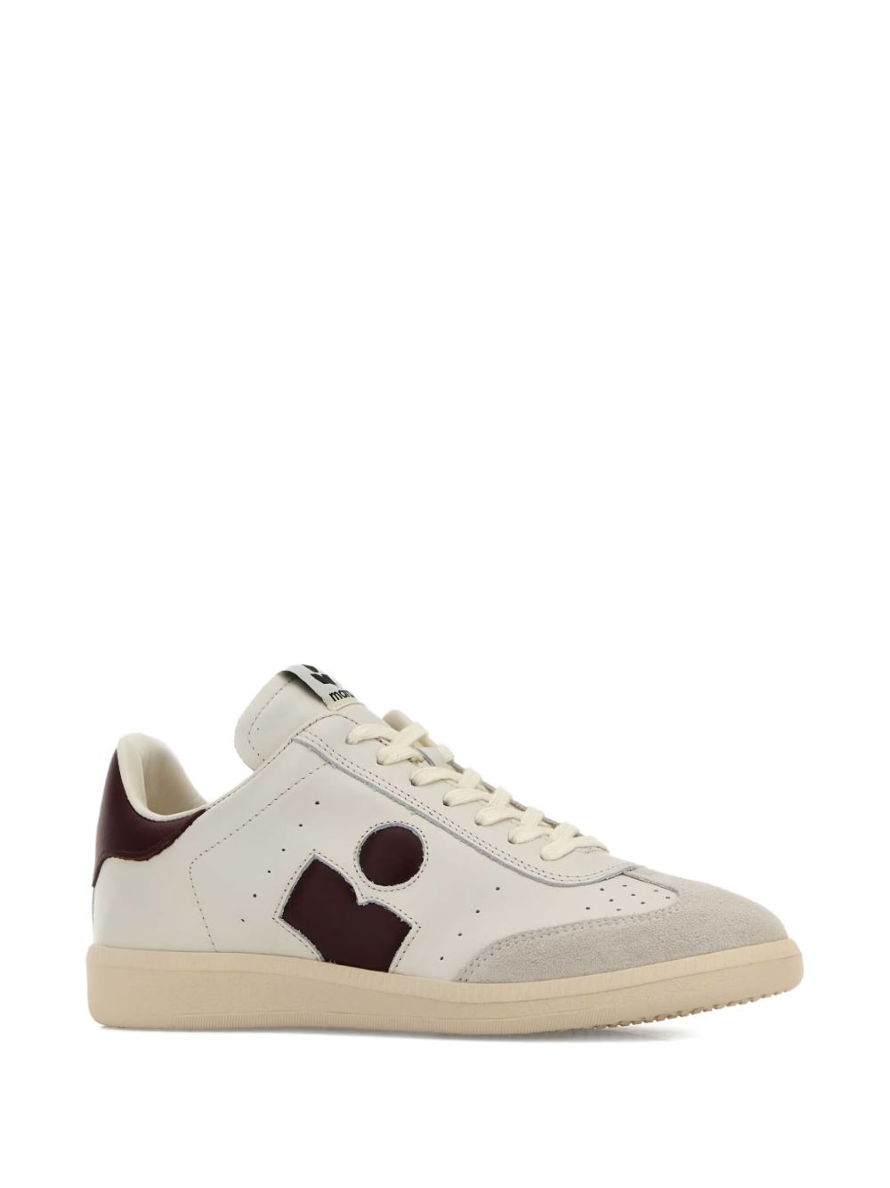 leather logo sneakers - 2