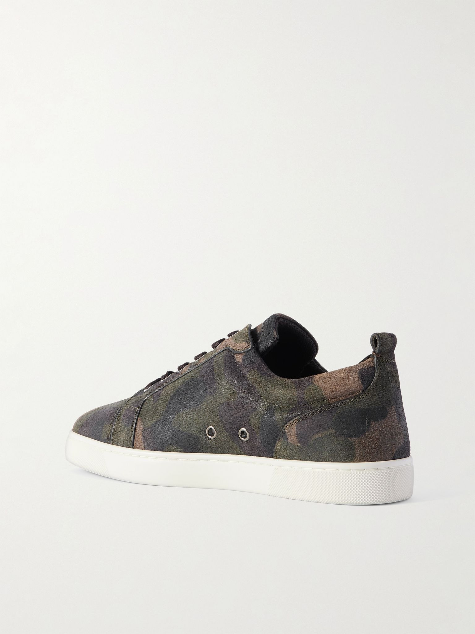 Louis Junior Camouflage-Print Nubuck Sneakers Green - 4