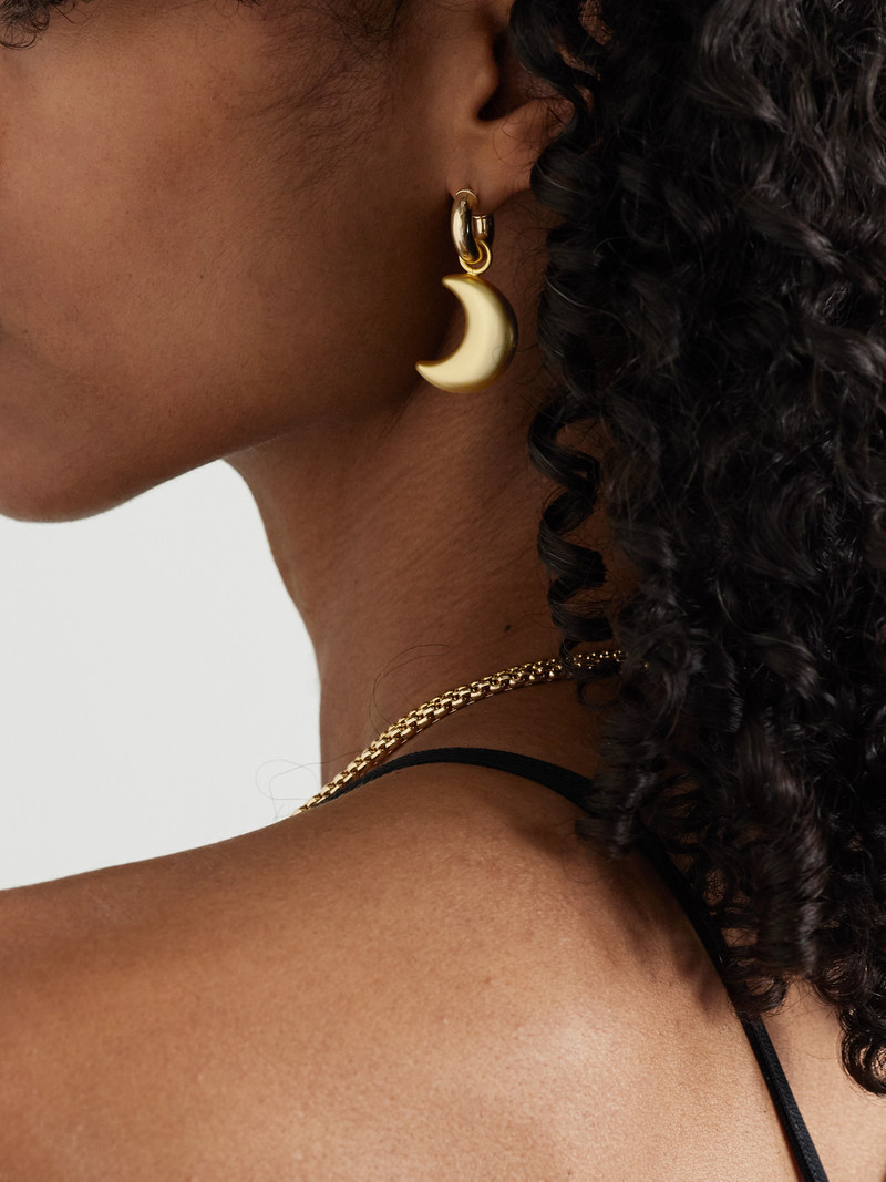 ROXANNE ASSOULIN La Lune Gold-tone Hoop Earrings outlook