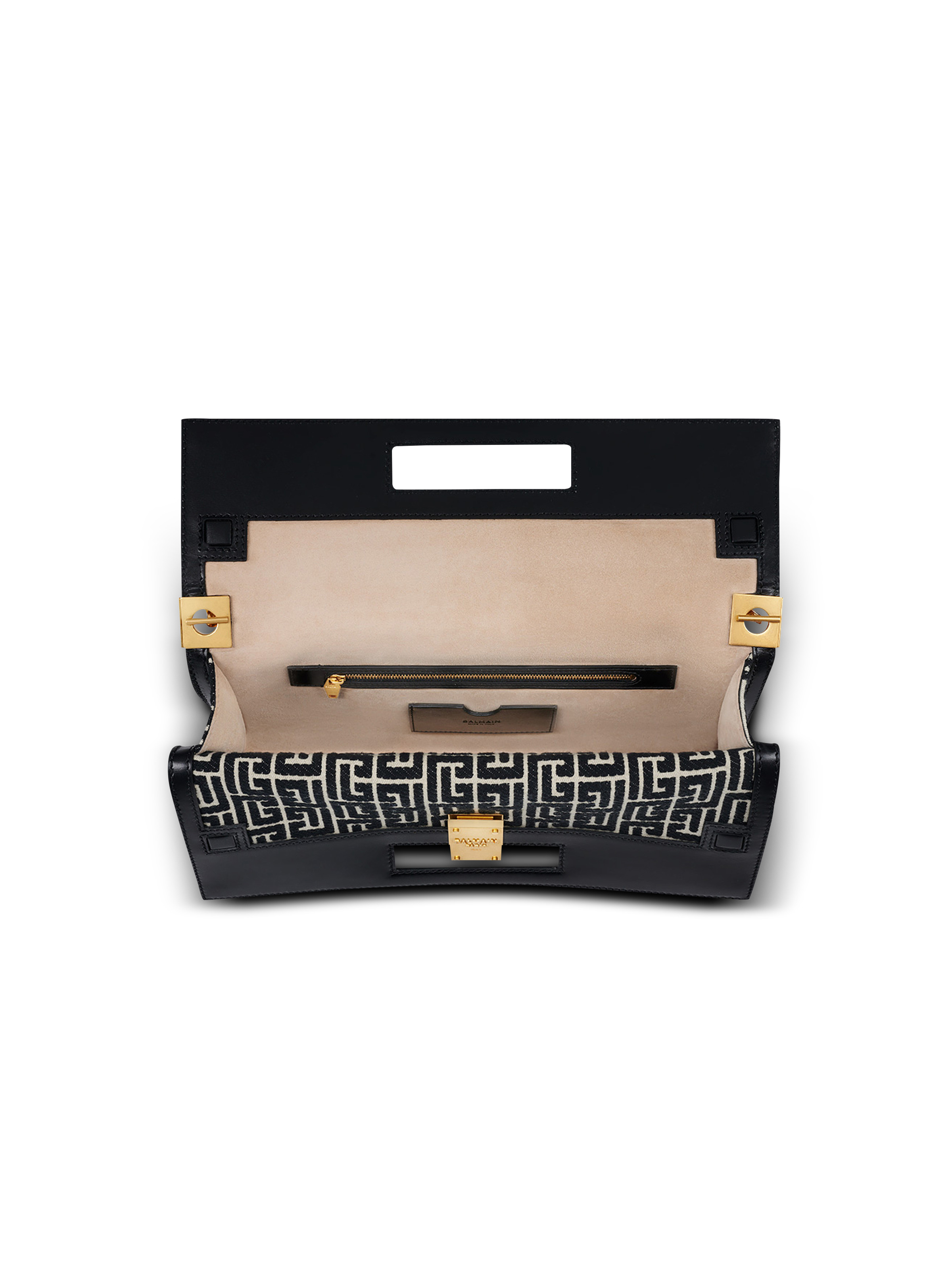 Oversized bicolor jacquard 1945 Heritage clutch bag - 6