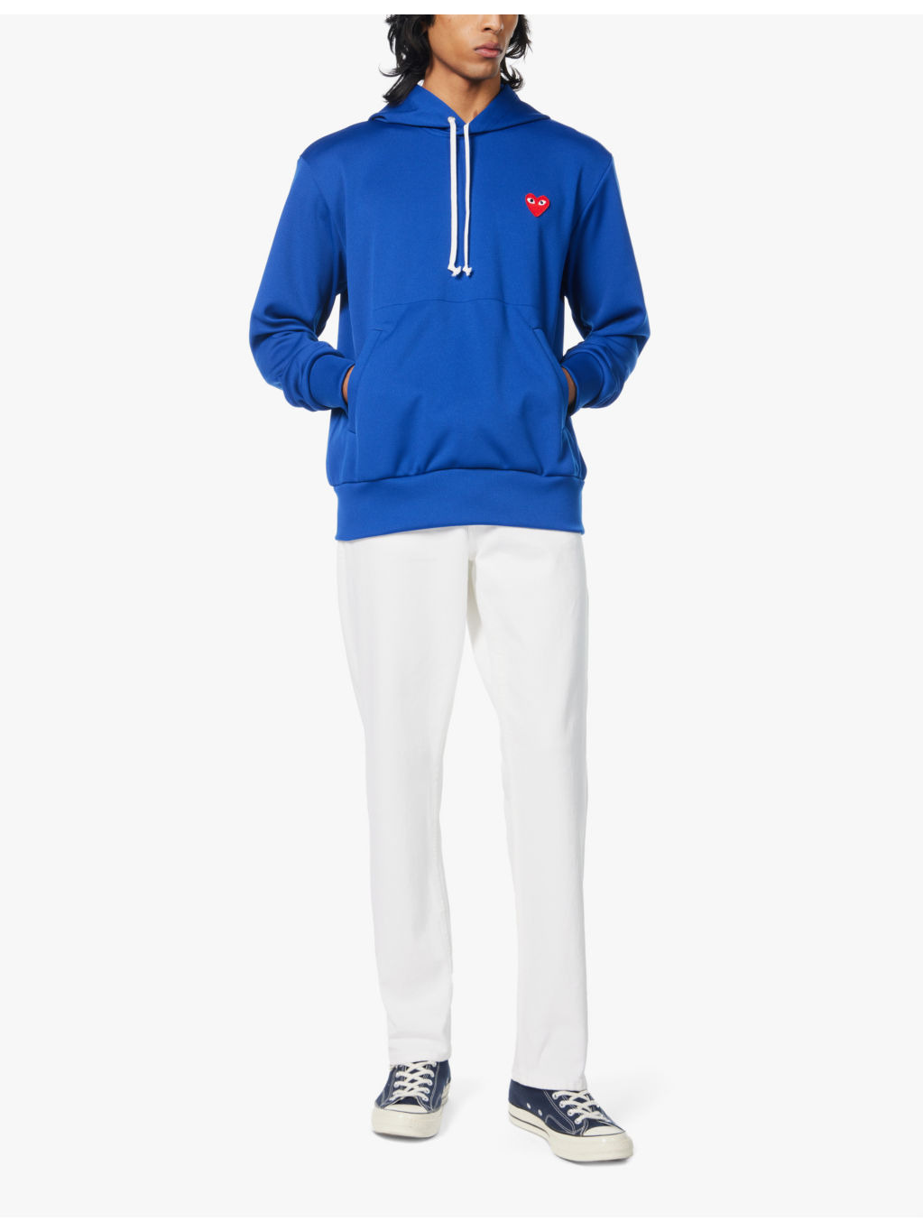 Regular-fit tech-knit woven hoody - 2