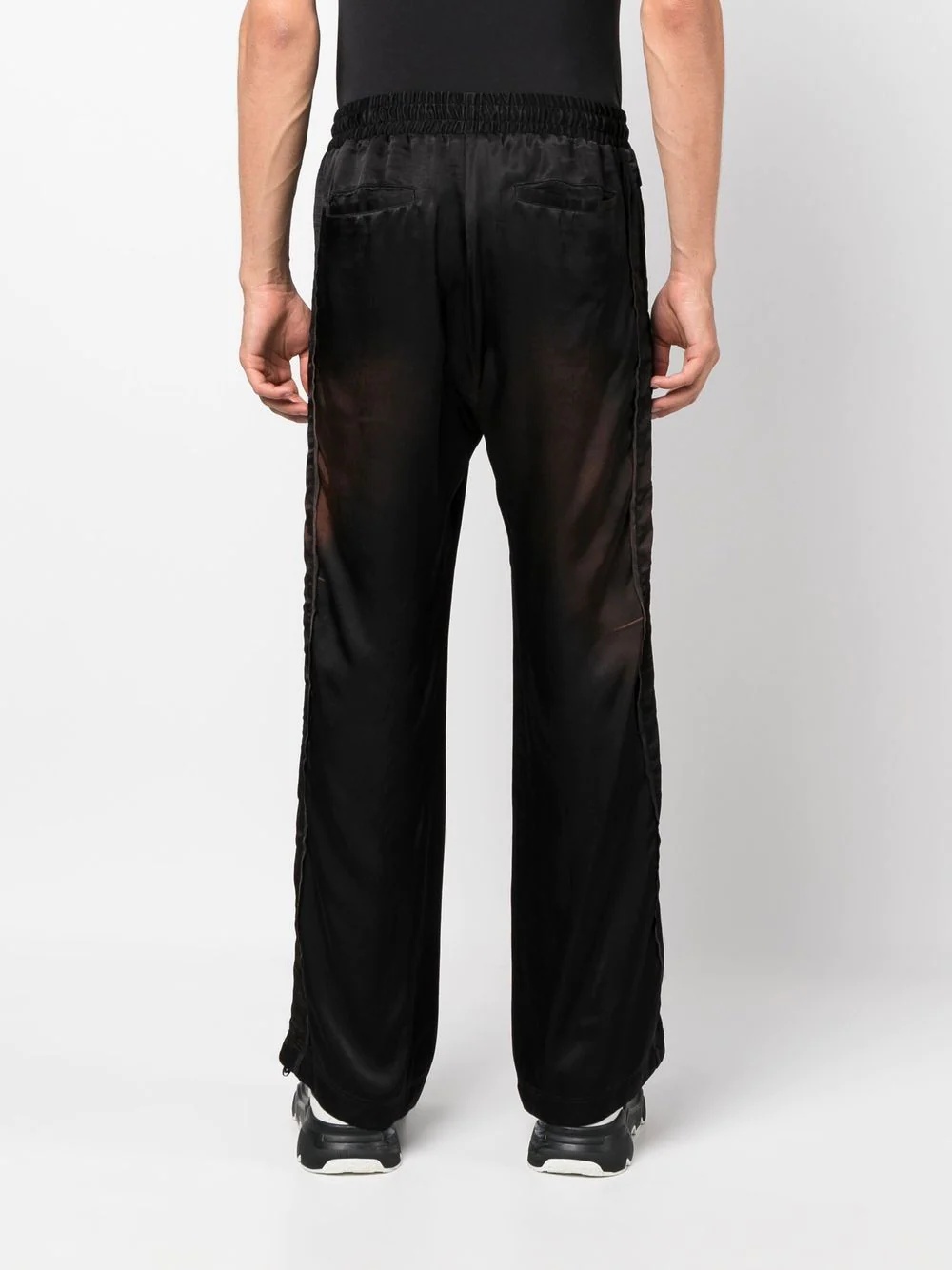 high-rise straight-leg trousers - 4