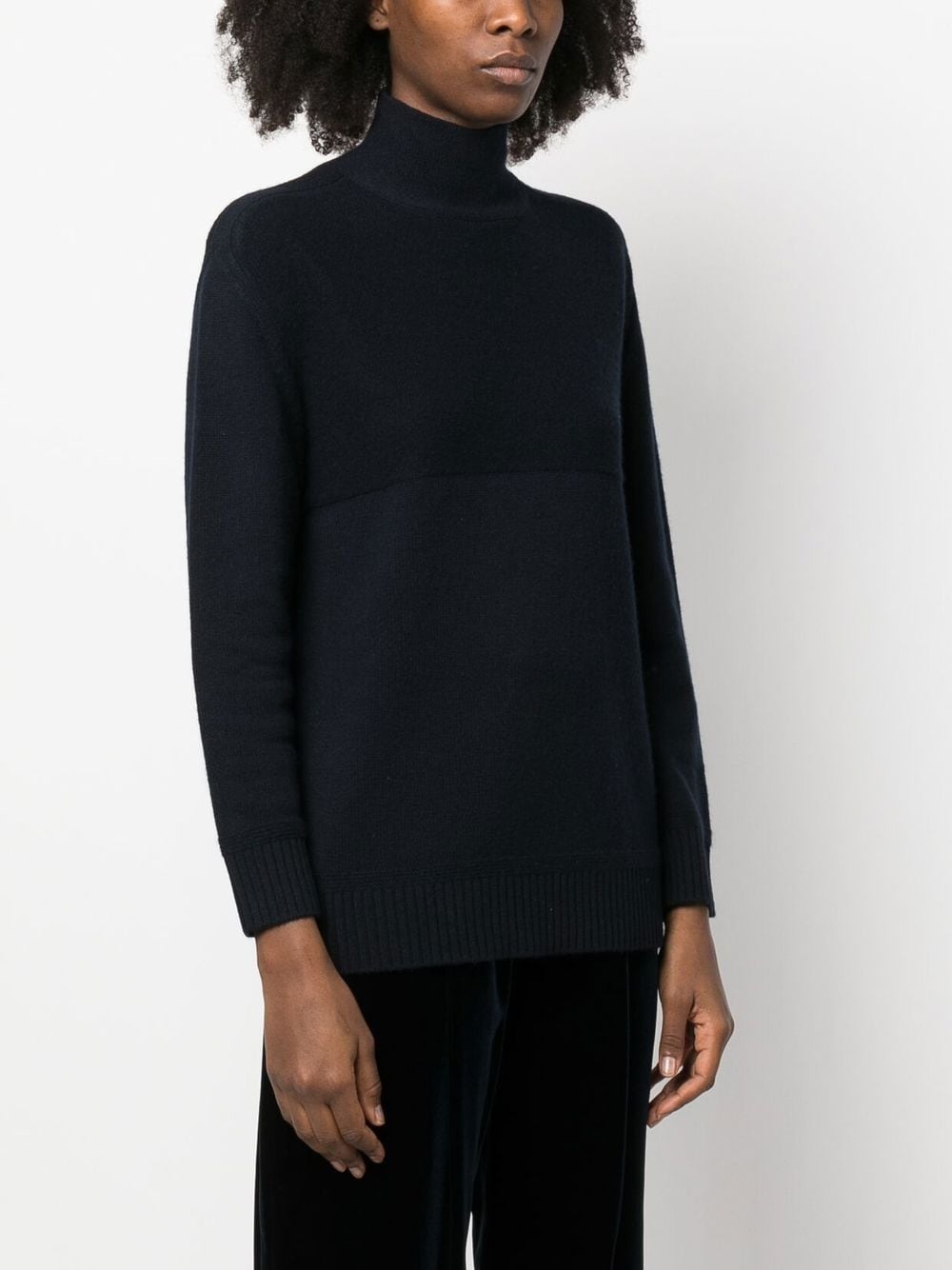 high-neck cashmere jumper - 3