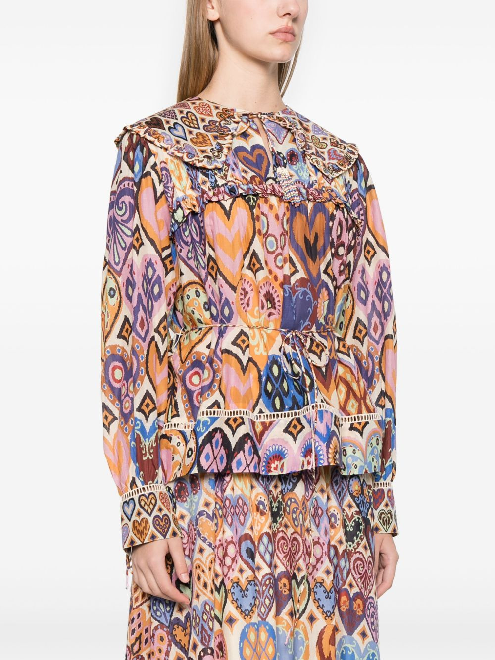 Heart Ikat blouse - 3