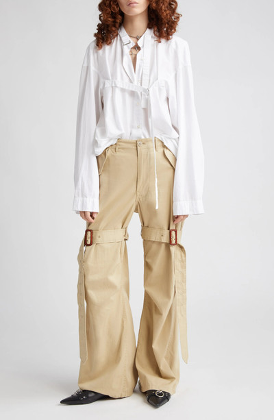 R13 Trench Wide Leg Cotton Cargo Pants outlook