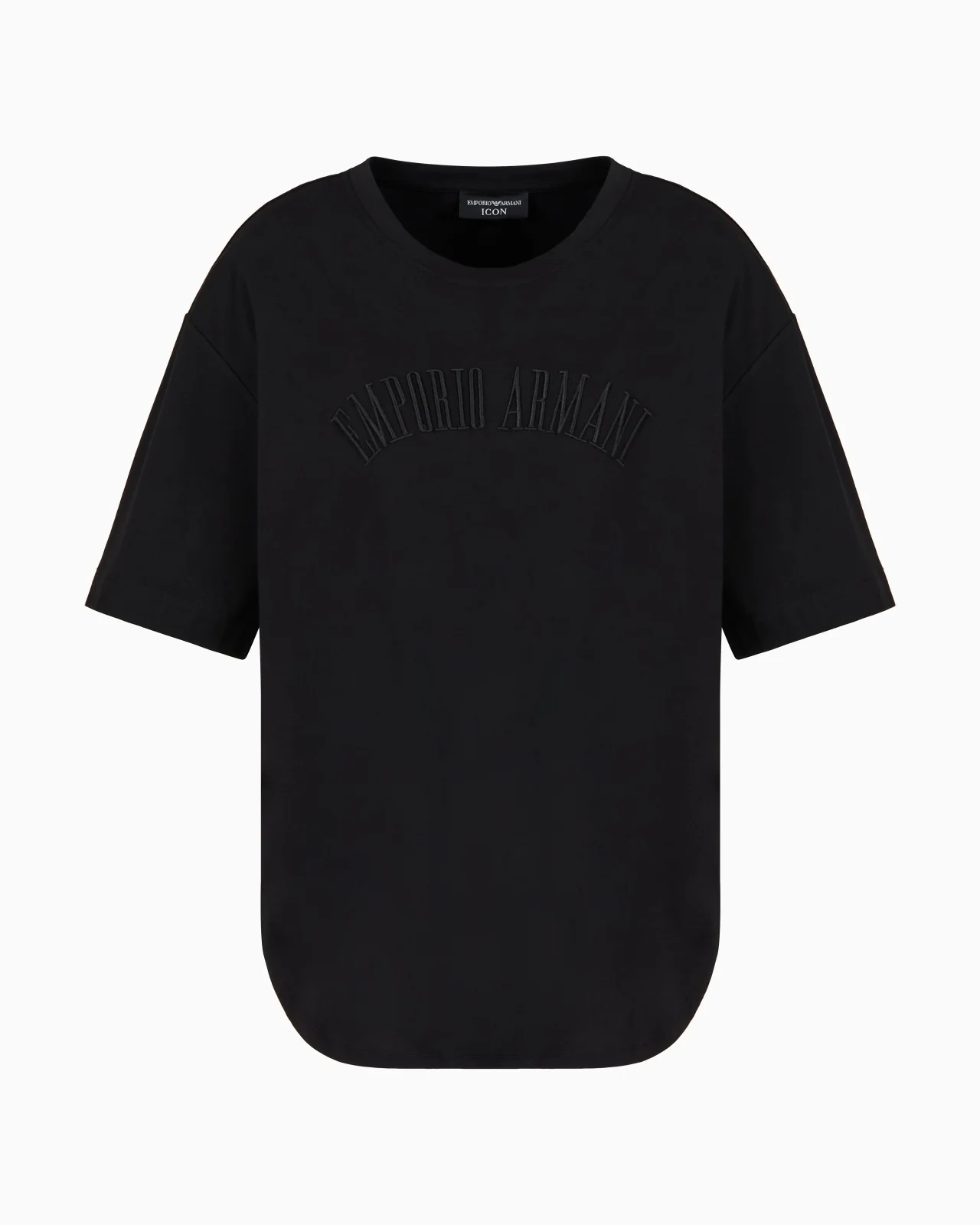 SUPIMA JERSEY T-SHIRT WITH ICON LOGO EMBROIDERY - 1
