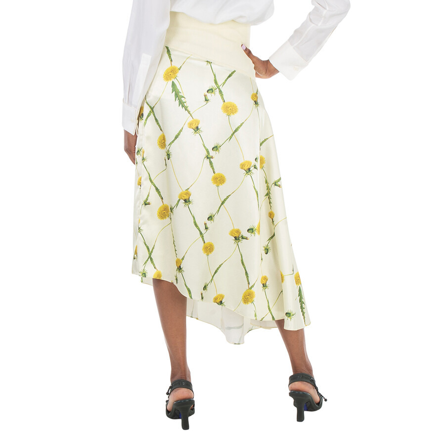Burberry Dandelion-Print Asymmetric Skirt - 6