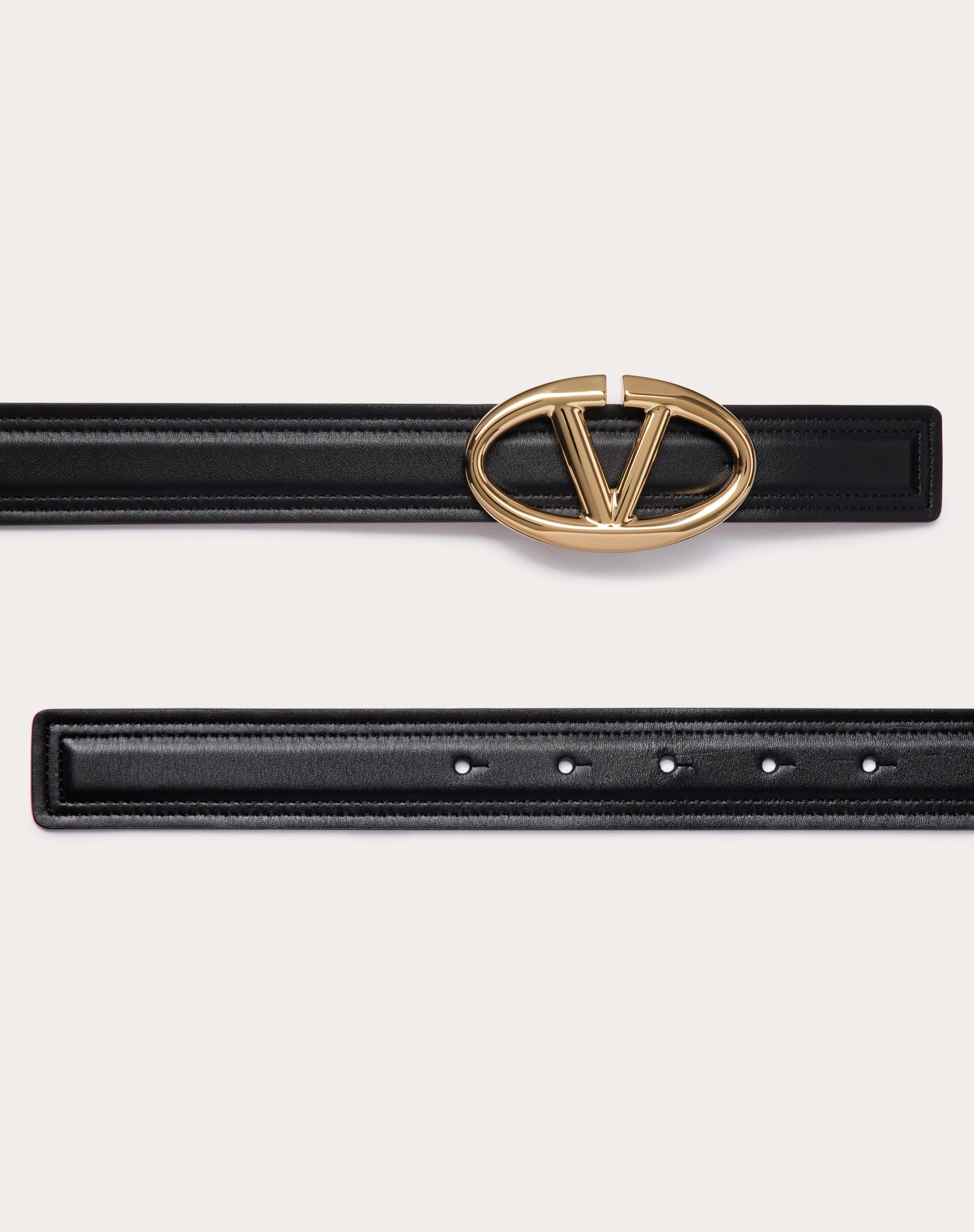 THE BOLD EDITION VLOGO SHINY CALFSKIN BELT 30 MM - 3