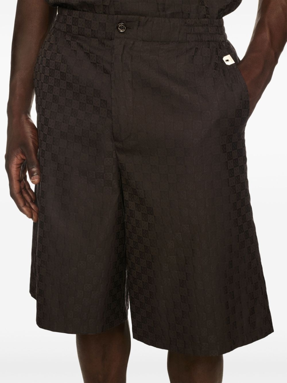 Damier shorts - 5