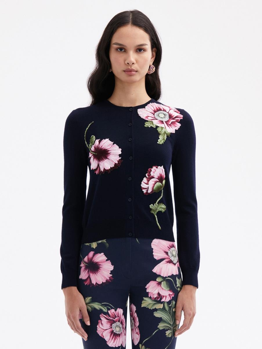 POPPY THREADWORK CARDIGAN - 1