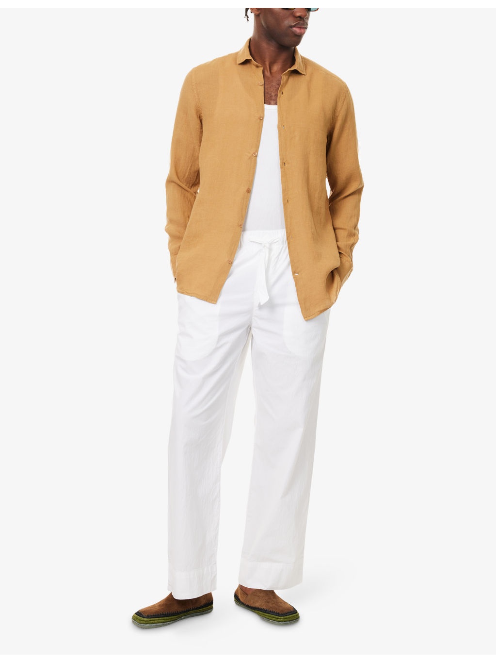 Antonio Long-Sleeve Linen Shirt - 2