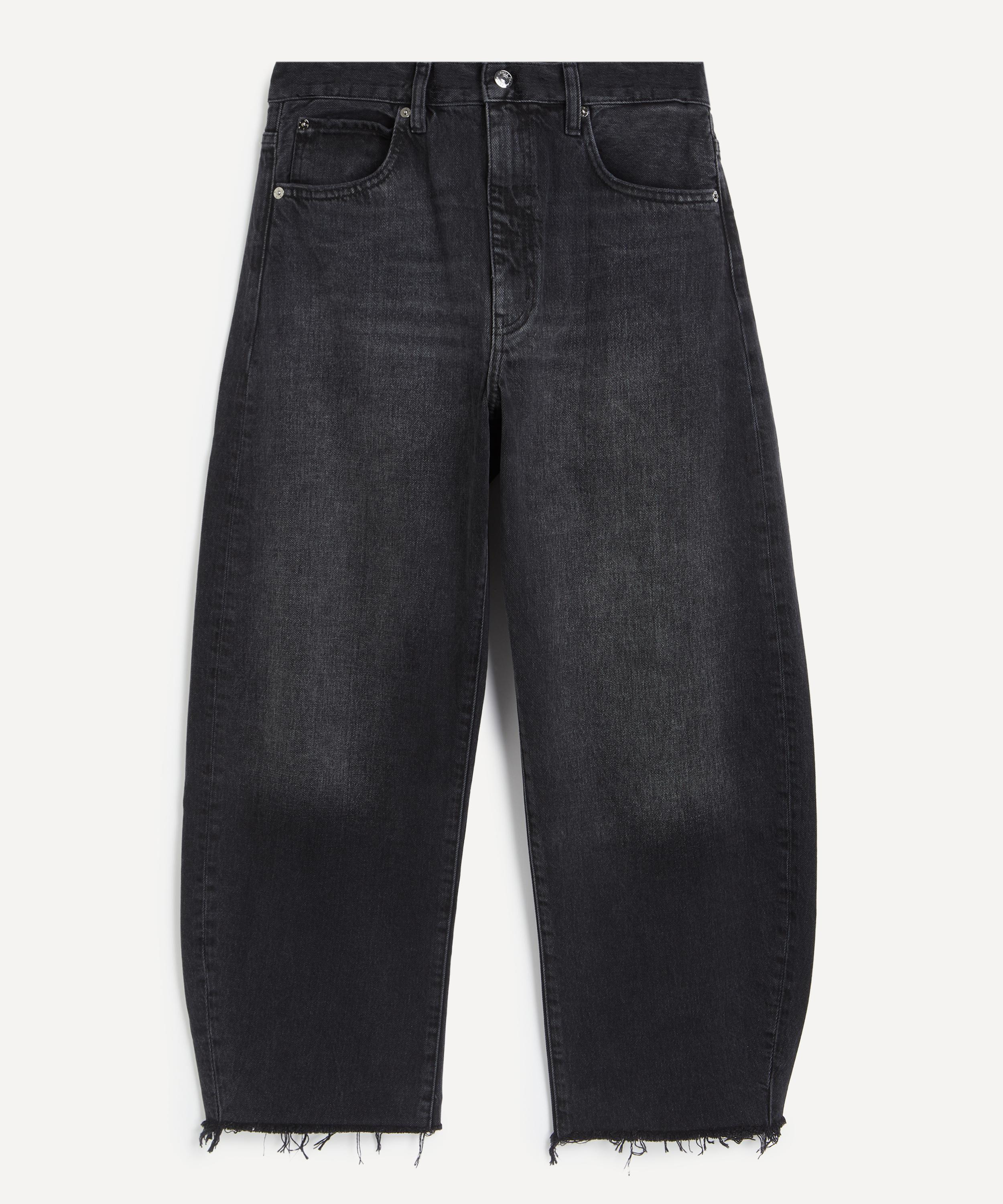 The Bubble Crop Jeans in Limitless Raw Fray - 1