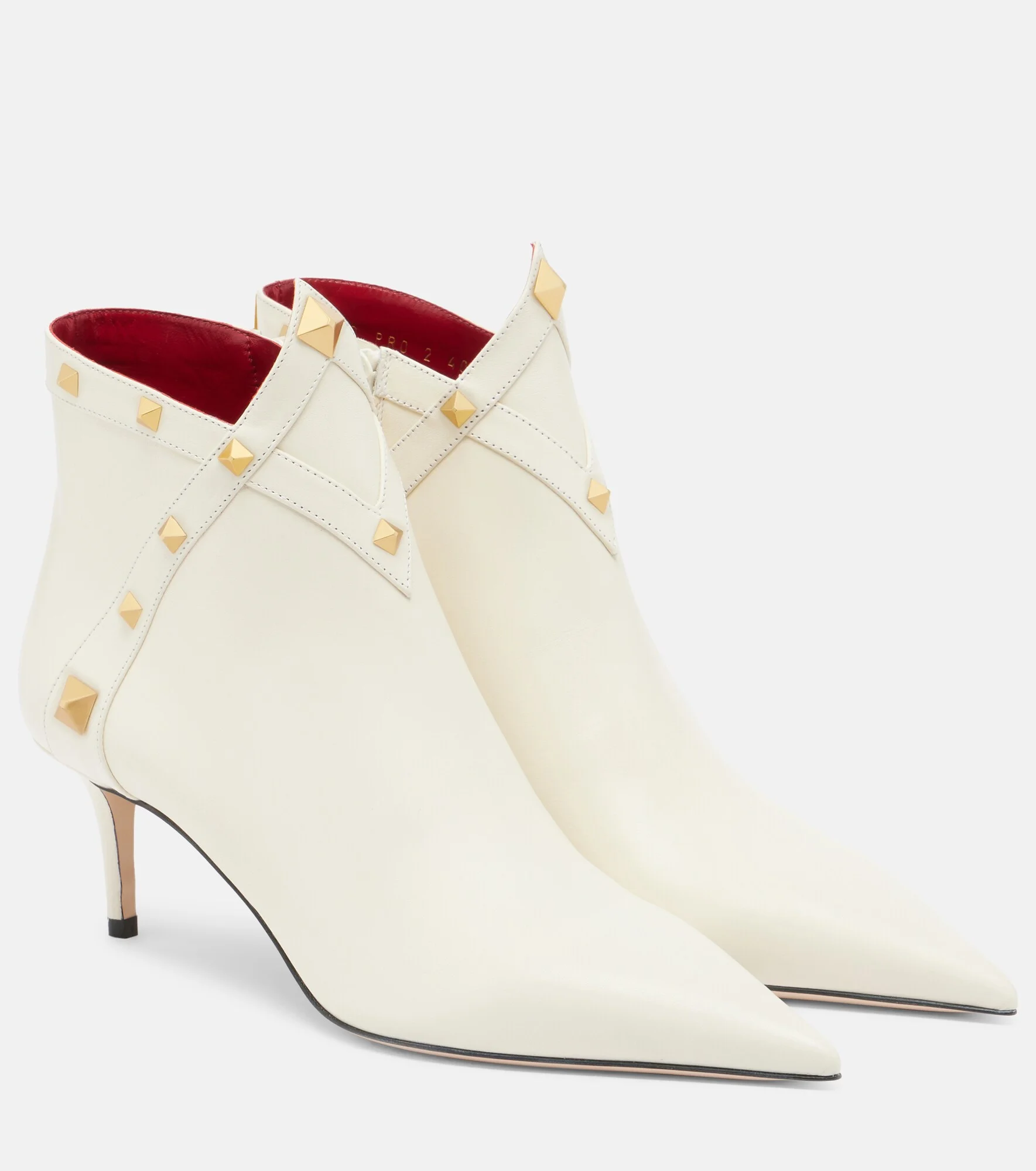 Studdy leather ankle boots - 1