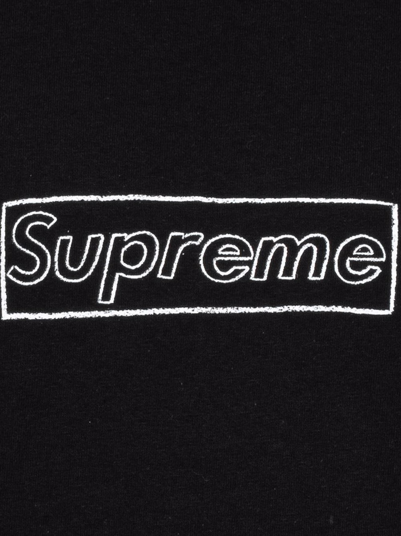 Supreme x KAWS chalk logo T-shirt outlook