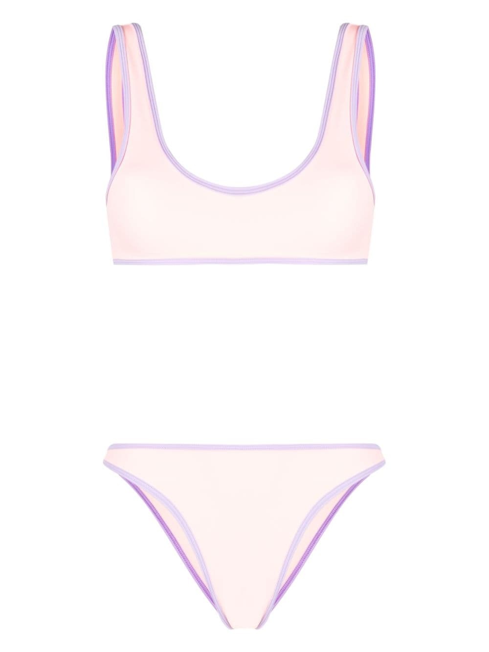 contrasting-border bikini - 1