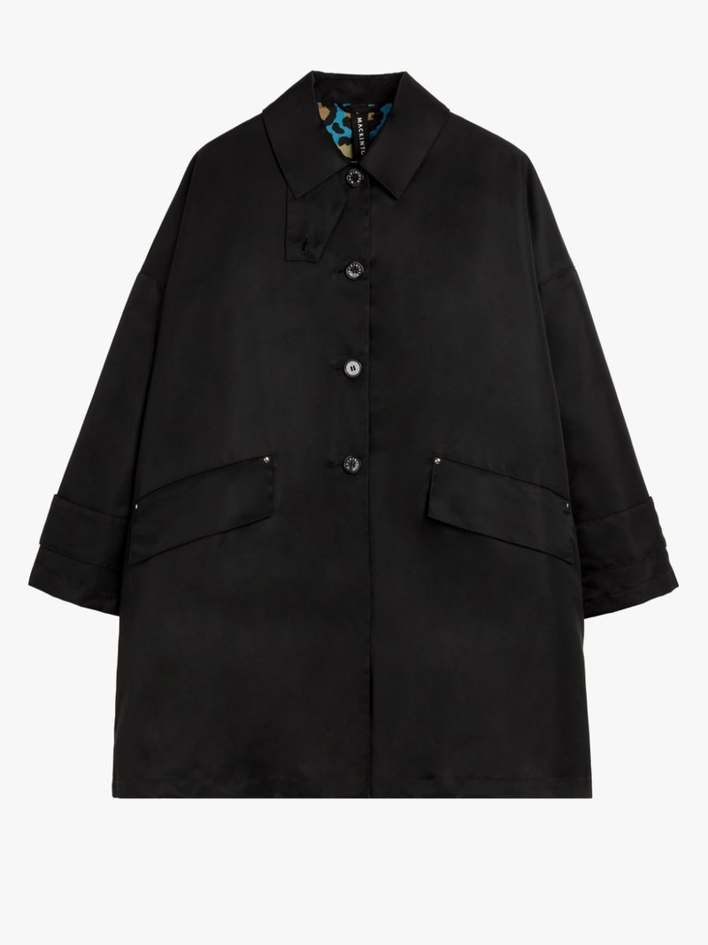 HUMBIE BLACK NYLON OVERCOAT 5