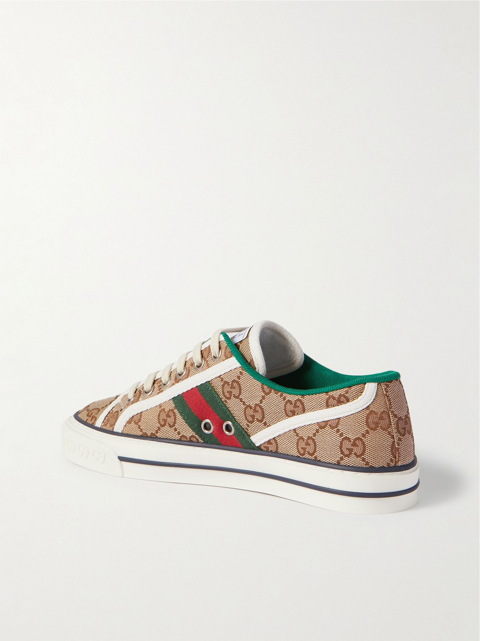 Tennis 1977 logo-embroidered canvas sneakers Beige - 3