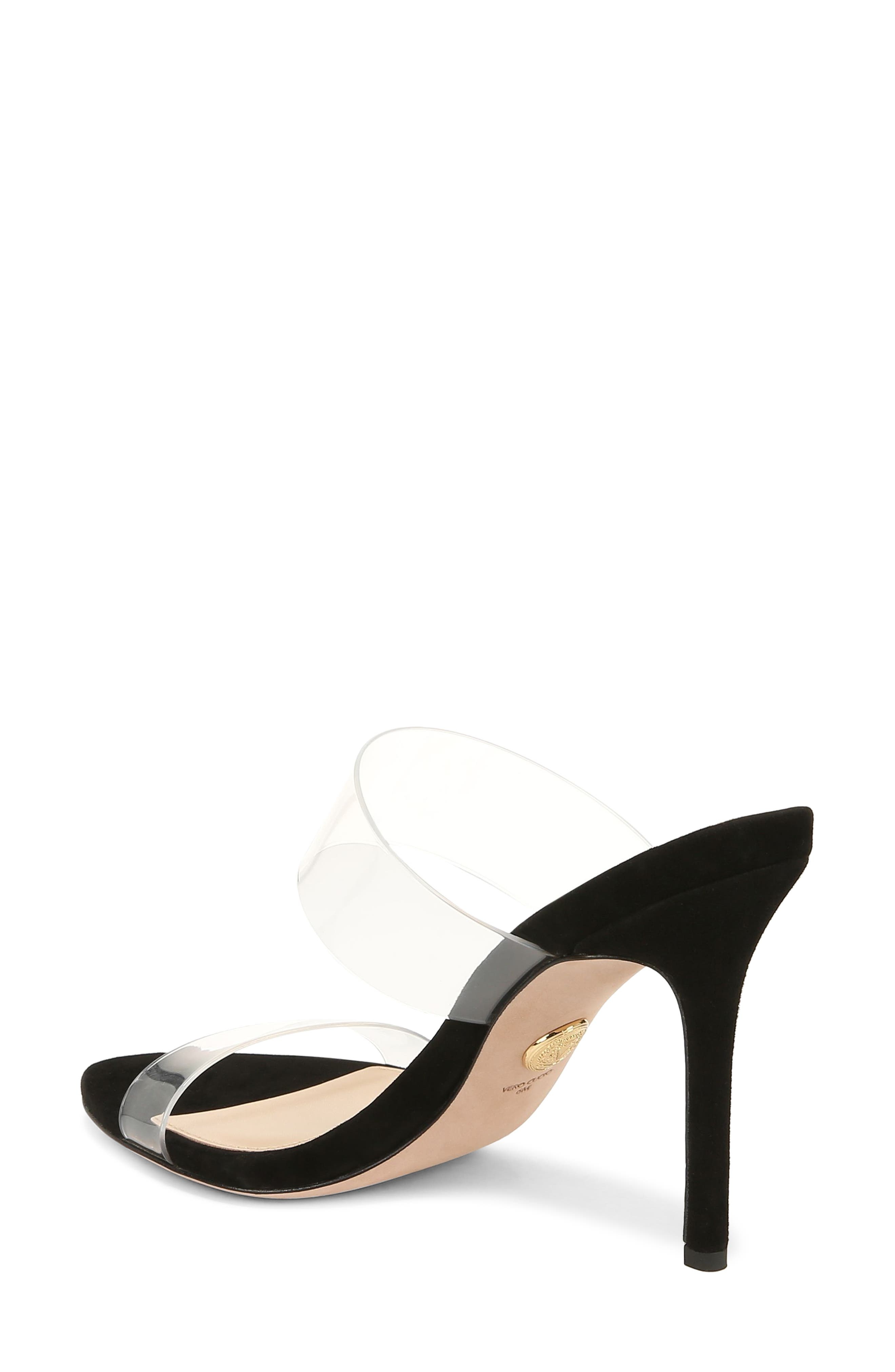 Veronica Beard Asha Sandal in Black/Clear at Nordstrom - 2