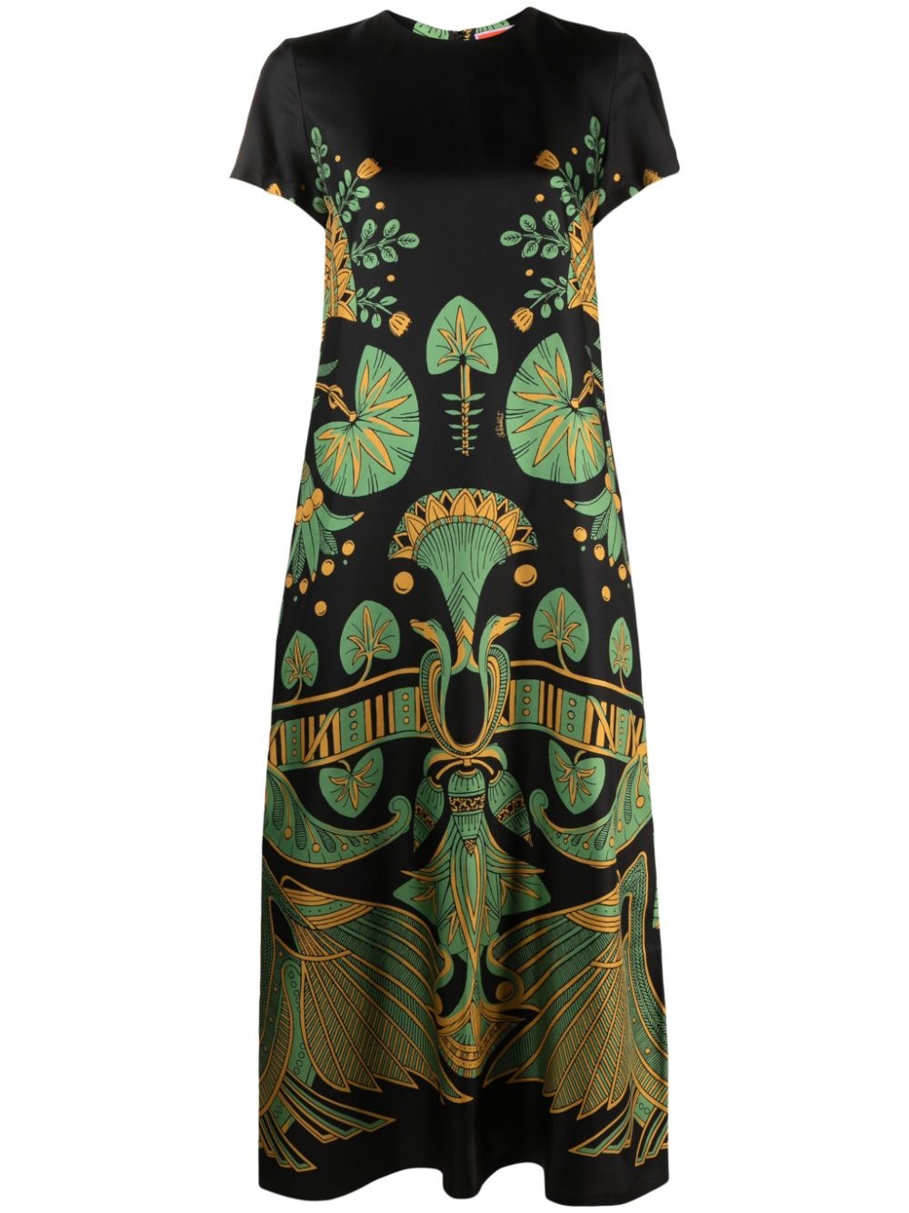 Swing graphic-print silk dress - 1